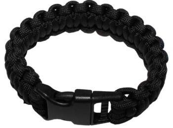 Bratara paracord L - neagra magazin Squad Store
