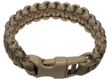 Bratara paracord S - coyote magazin Squad Store