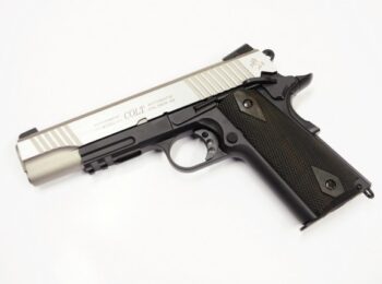 Replica Colt M1911 full metal negru/gri CyberGun magazin Squad Store